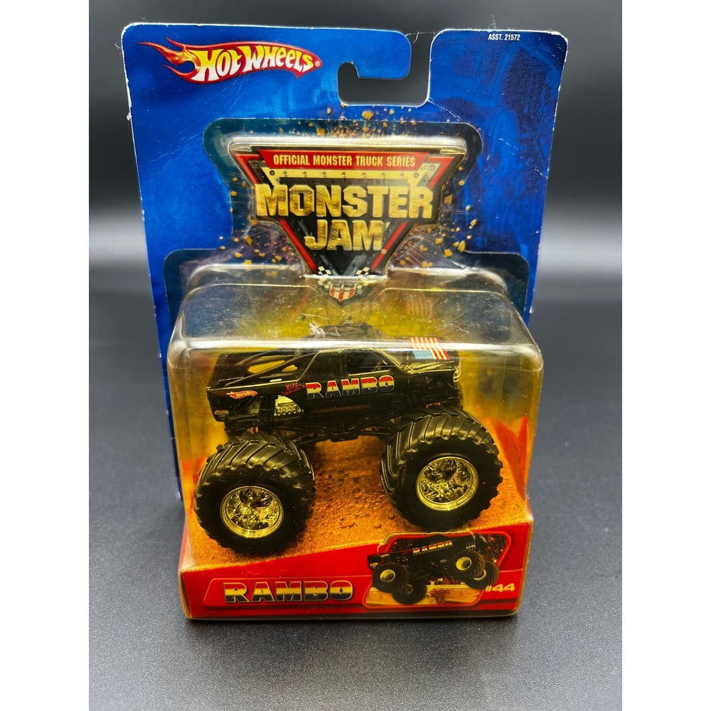 Hot Wheels Monster Jam Rambo Black 1:64 Diecast Monster Truck Billy Weaver 2005